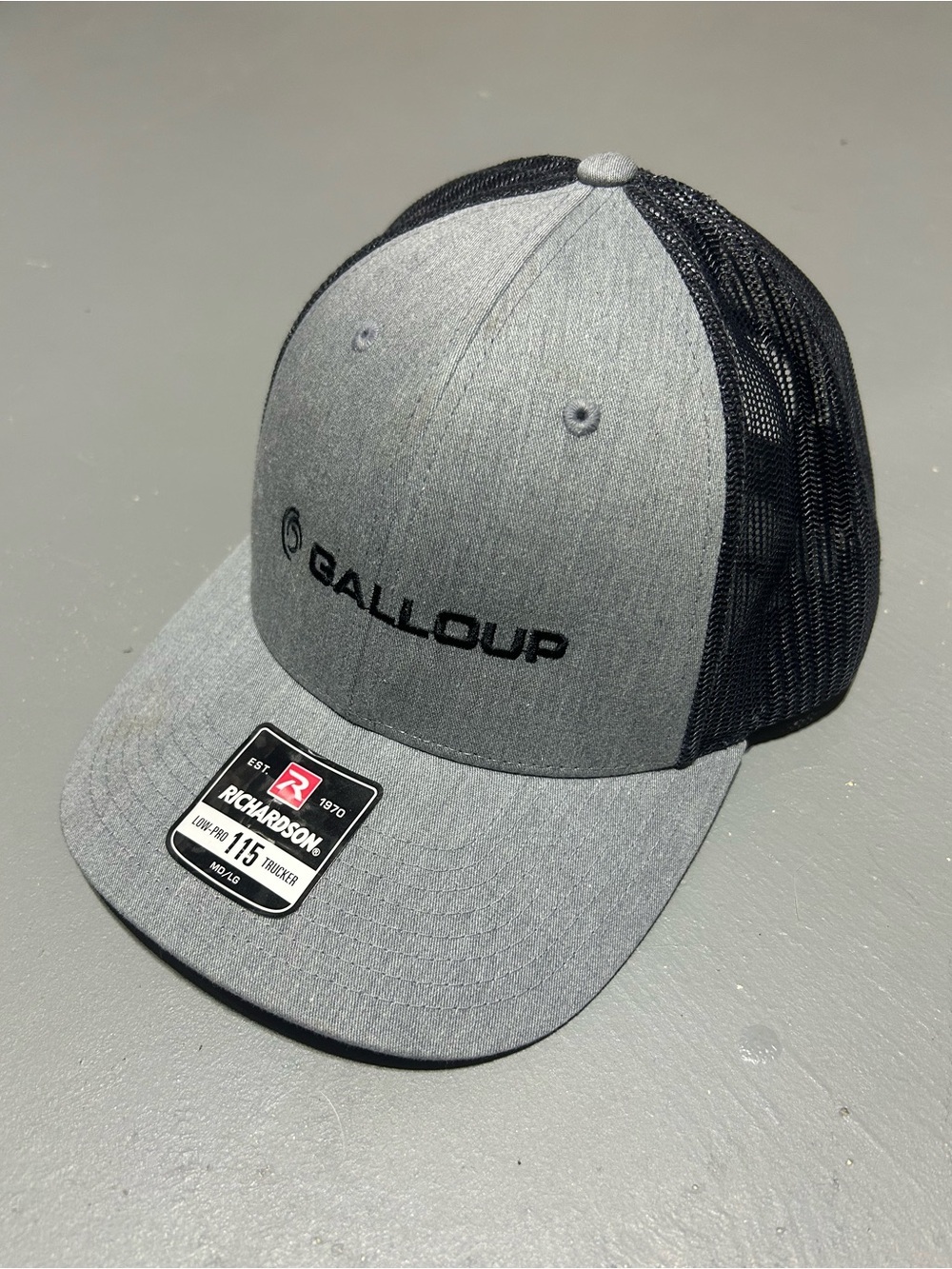 Richardson Gray and Black Snapback Hat